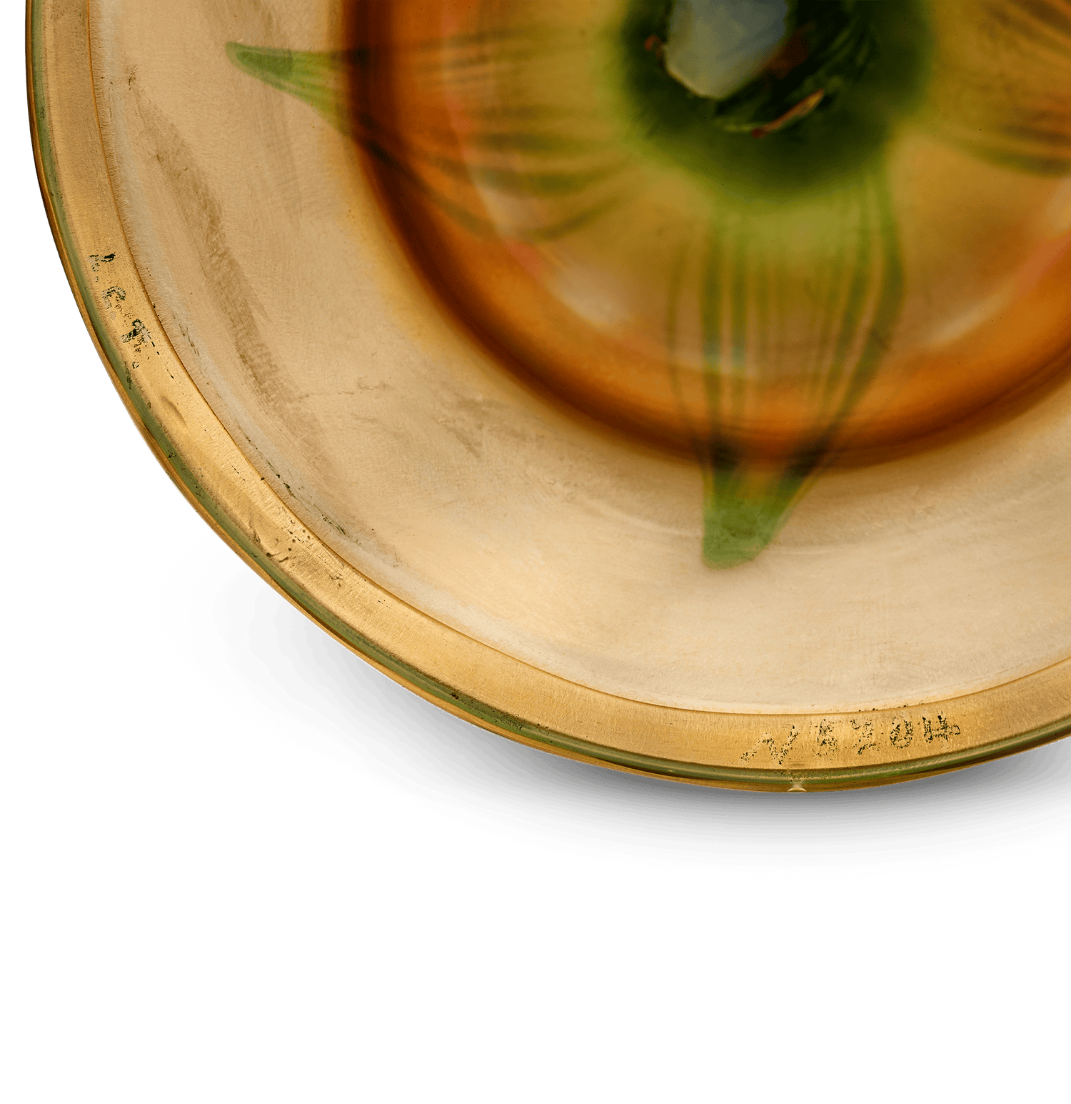 Tiffany Studios Ruffled Rim Floriform Glass Vase