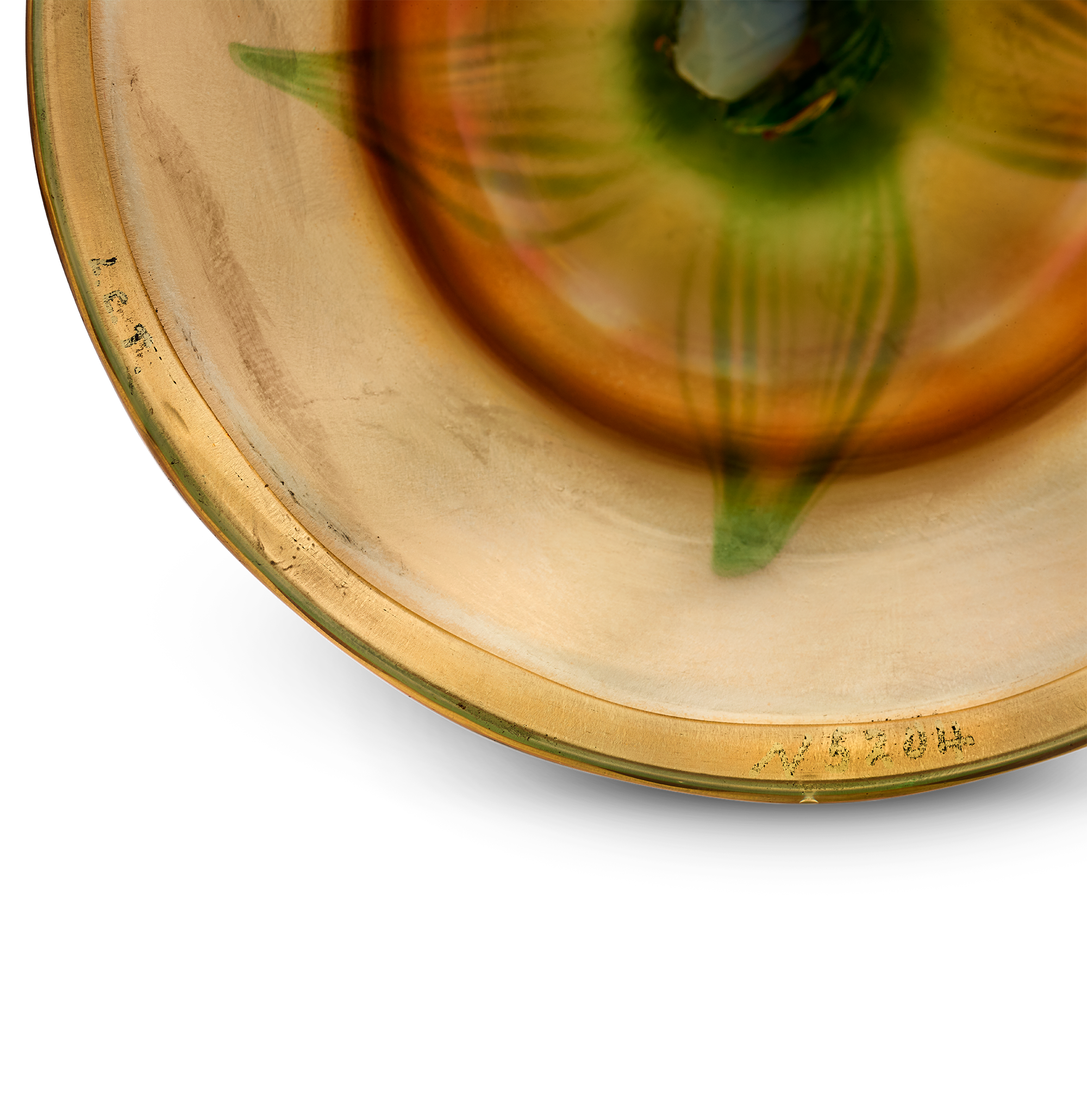 Tiffany Studios Ruffled Rim Floriform Glass Vase