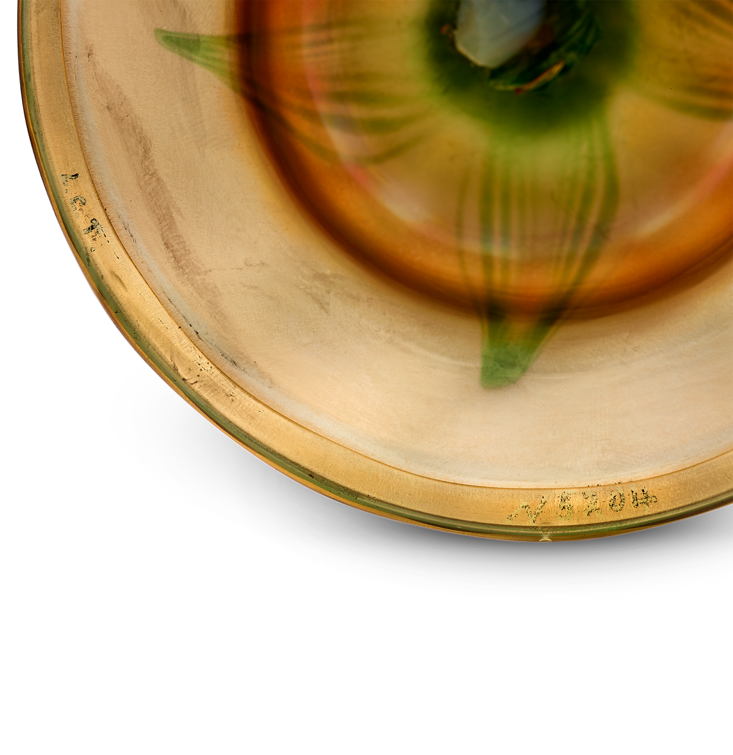 Tiffany Studios Ruffled Rim Floriform Glass Vase