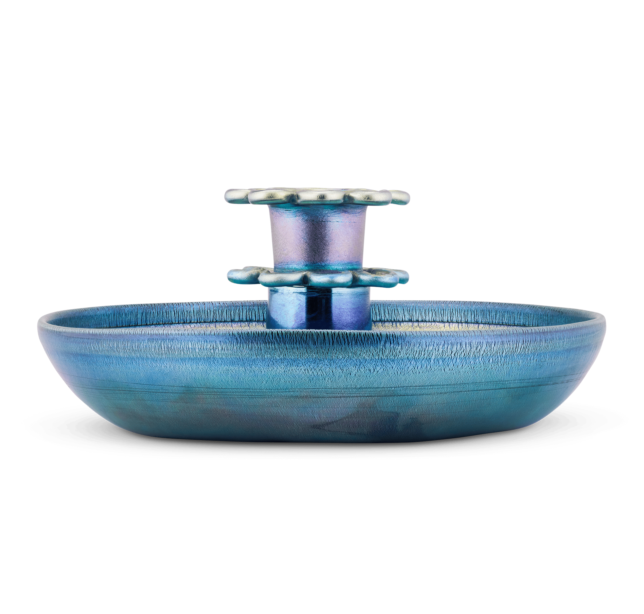 Tiffany Studios Blue Favrile Glass Centerpiece | M.S. Rau