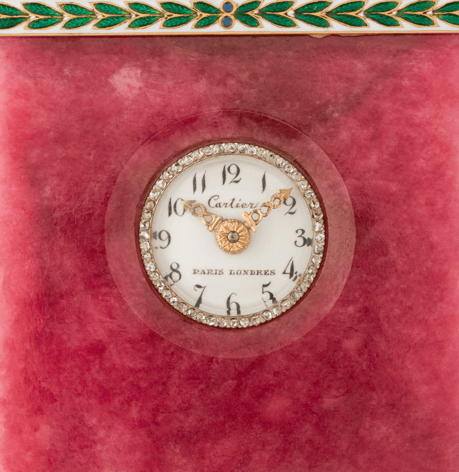 Cartier Belle Époque Rhodonite Clock