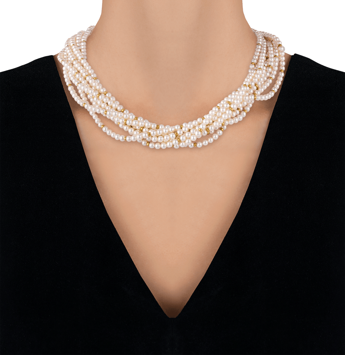 Pearl, Sapphire, Ruby and Diamond Necklace
