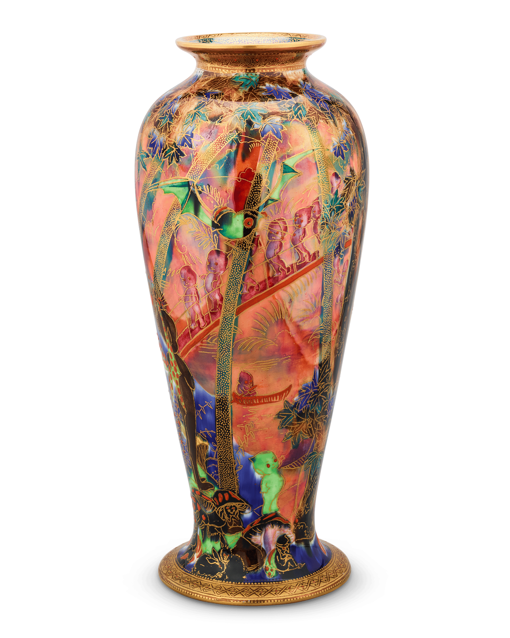 Wedgwood Fairyland Lustre Imps on a Bridge Vase