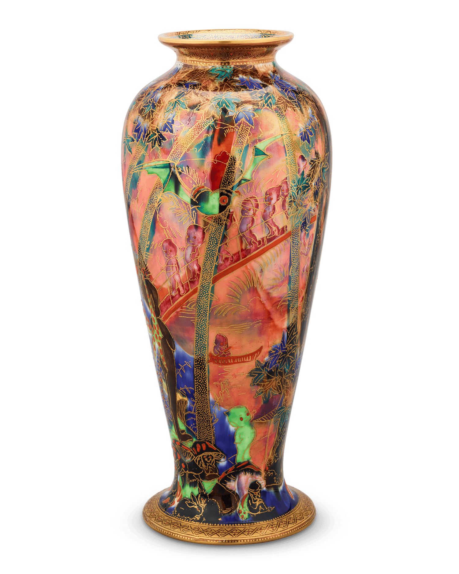Wedgwood Fairyland Lustre Imps on a Bridge Vase