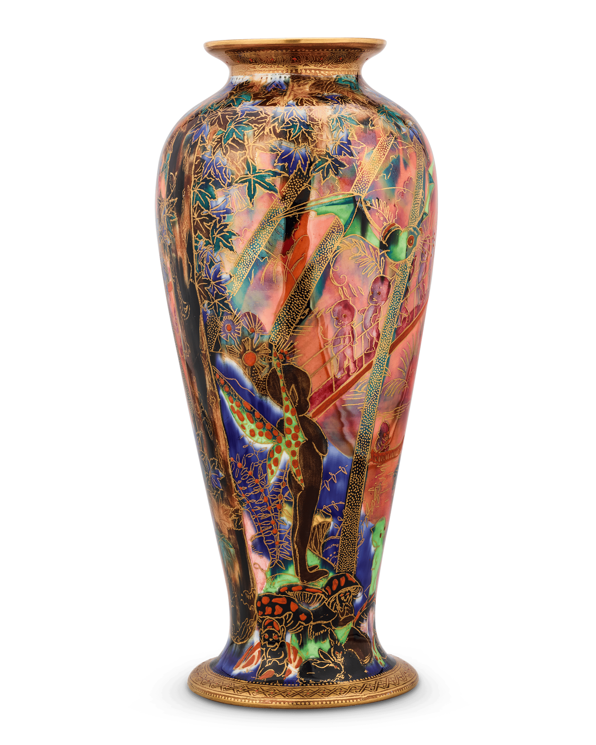 Wedgwood Fairyland Lustre Imps on a Bridge Vase