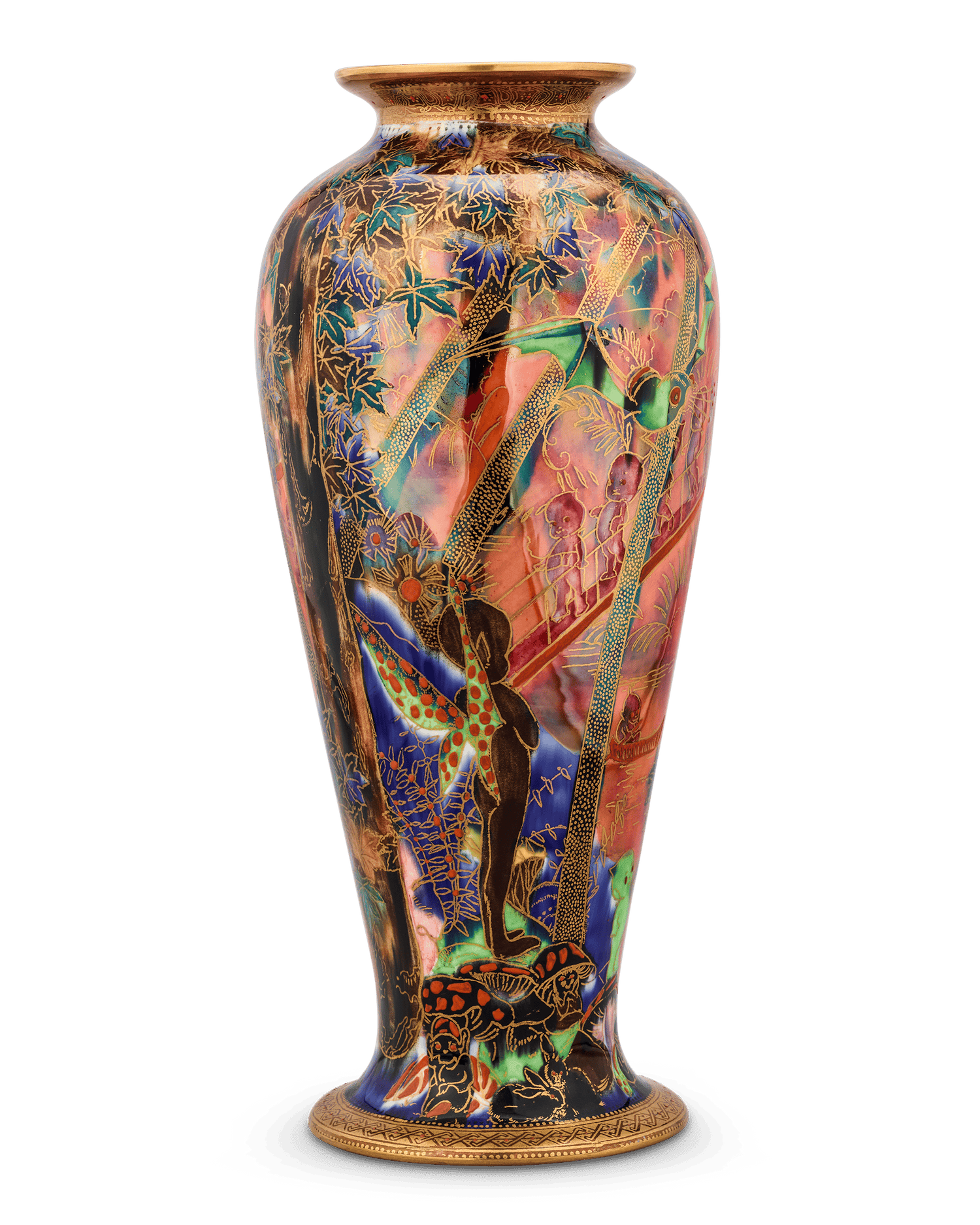 Wedgwood Fairyland Lustre Imps on a Bridge Vase