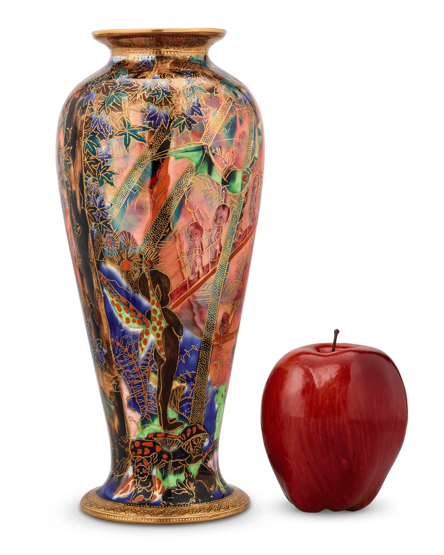 Wedgwood Fairyland Lustre Imps on a Bridge Vase