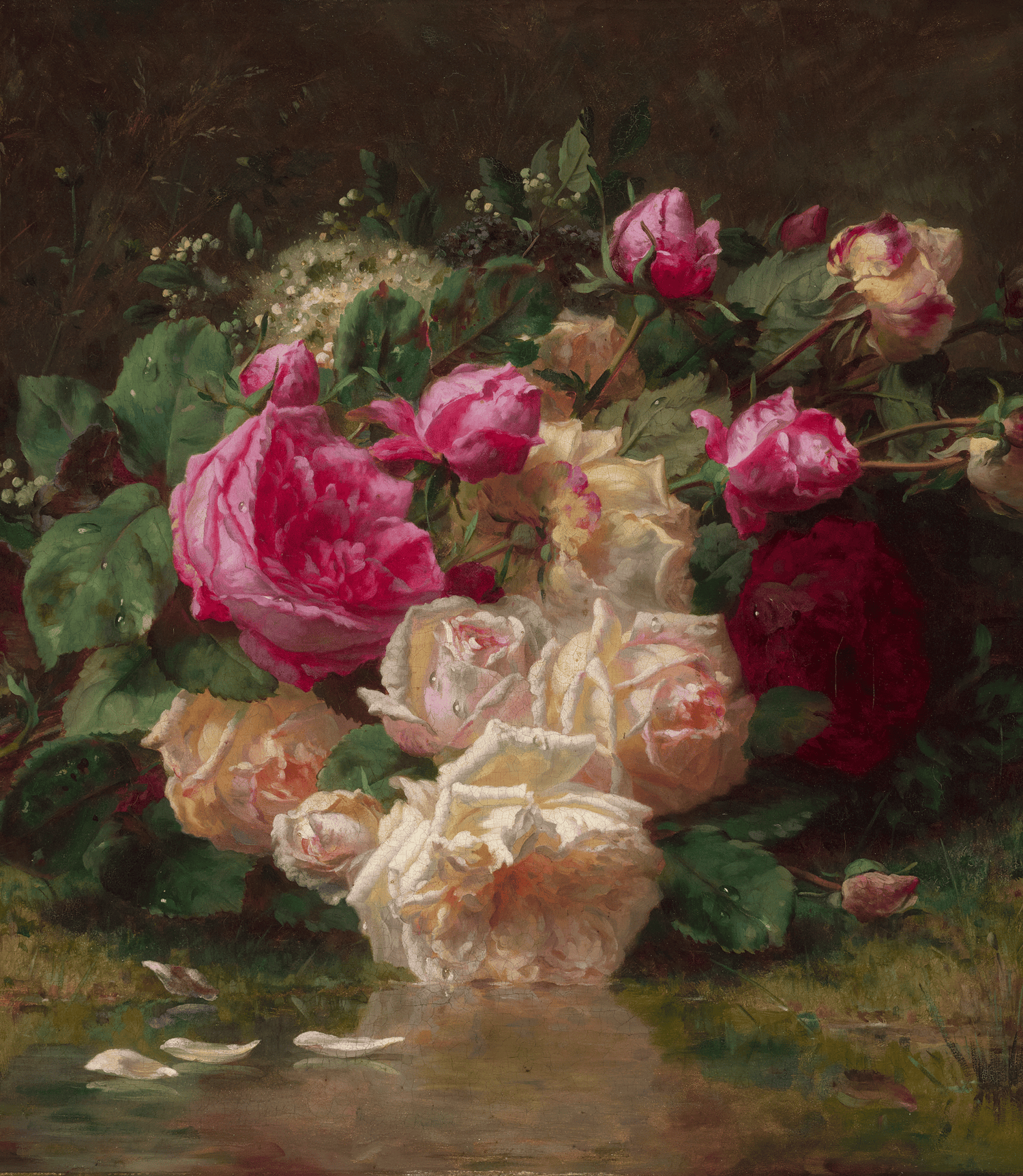 Bouquet of Flowers in the Countryside by Jean-Baptiste Robie