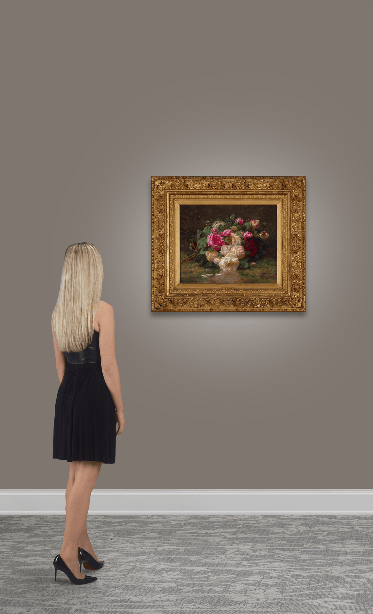 Bouquet of Flowers in the Countryside by Jean-Baptiste Robie