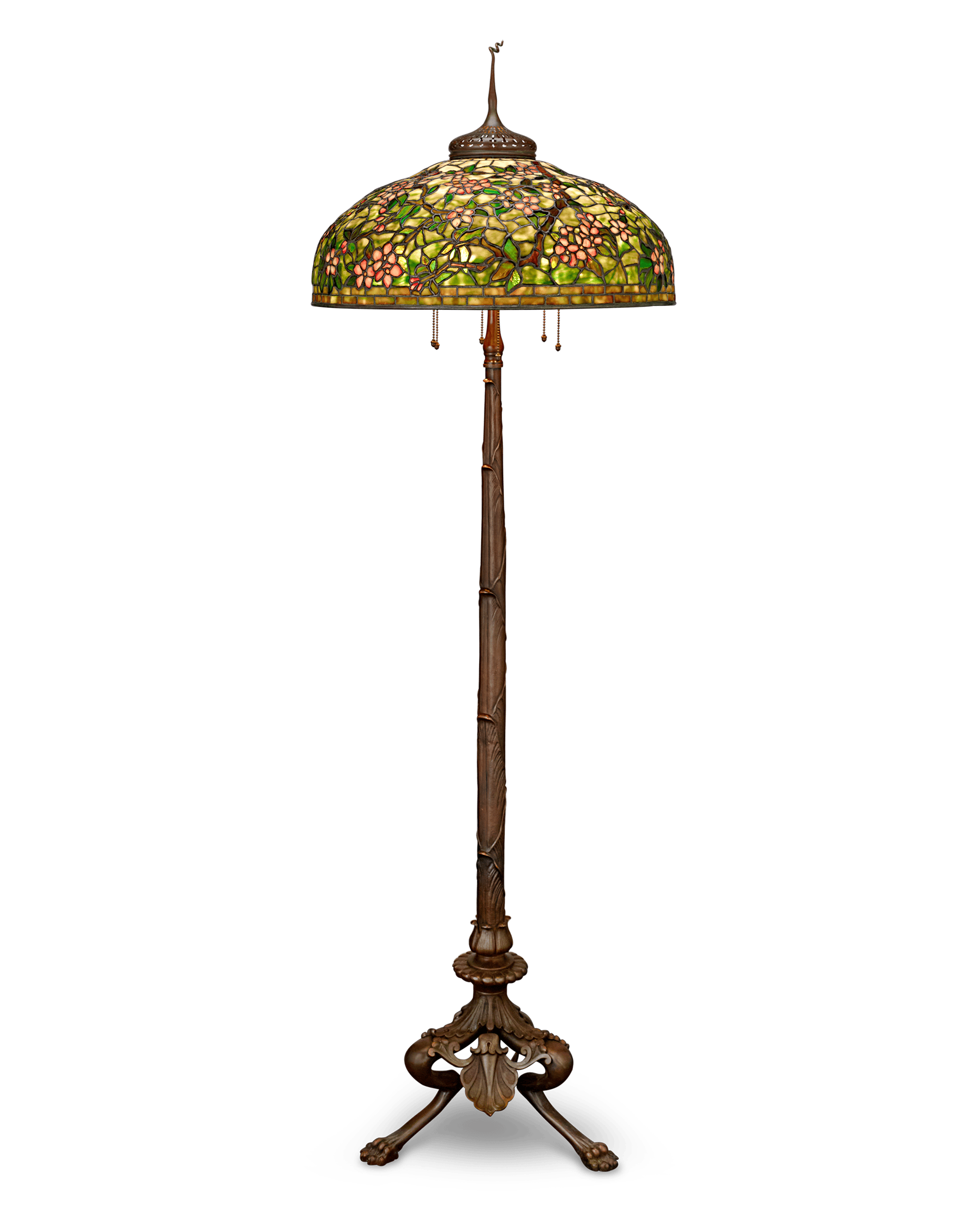 Tiffany Studios Apple Blossom Floor Lamp