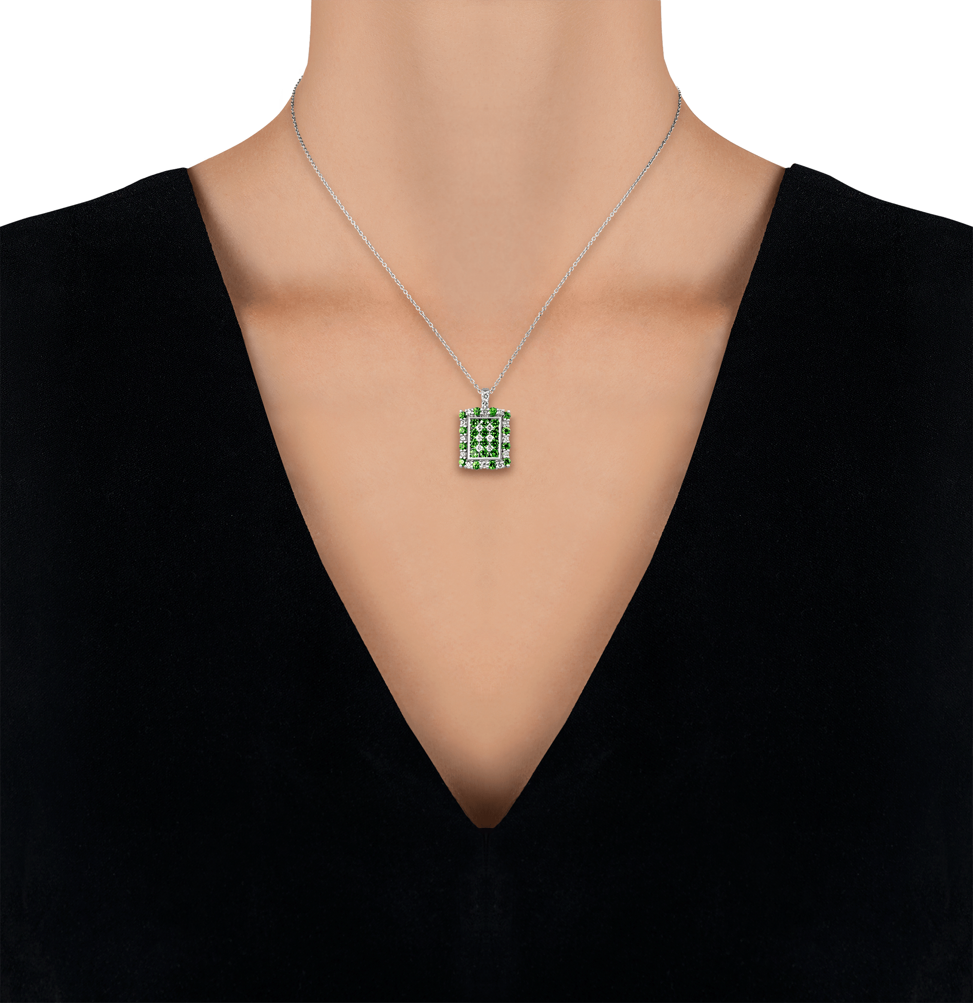 Demantoid Garnet Pendant, 1.11 Carats