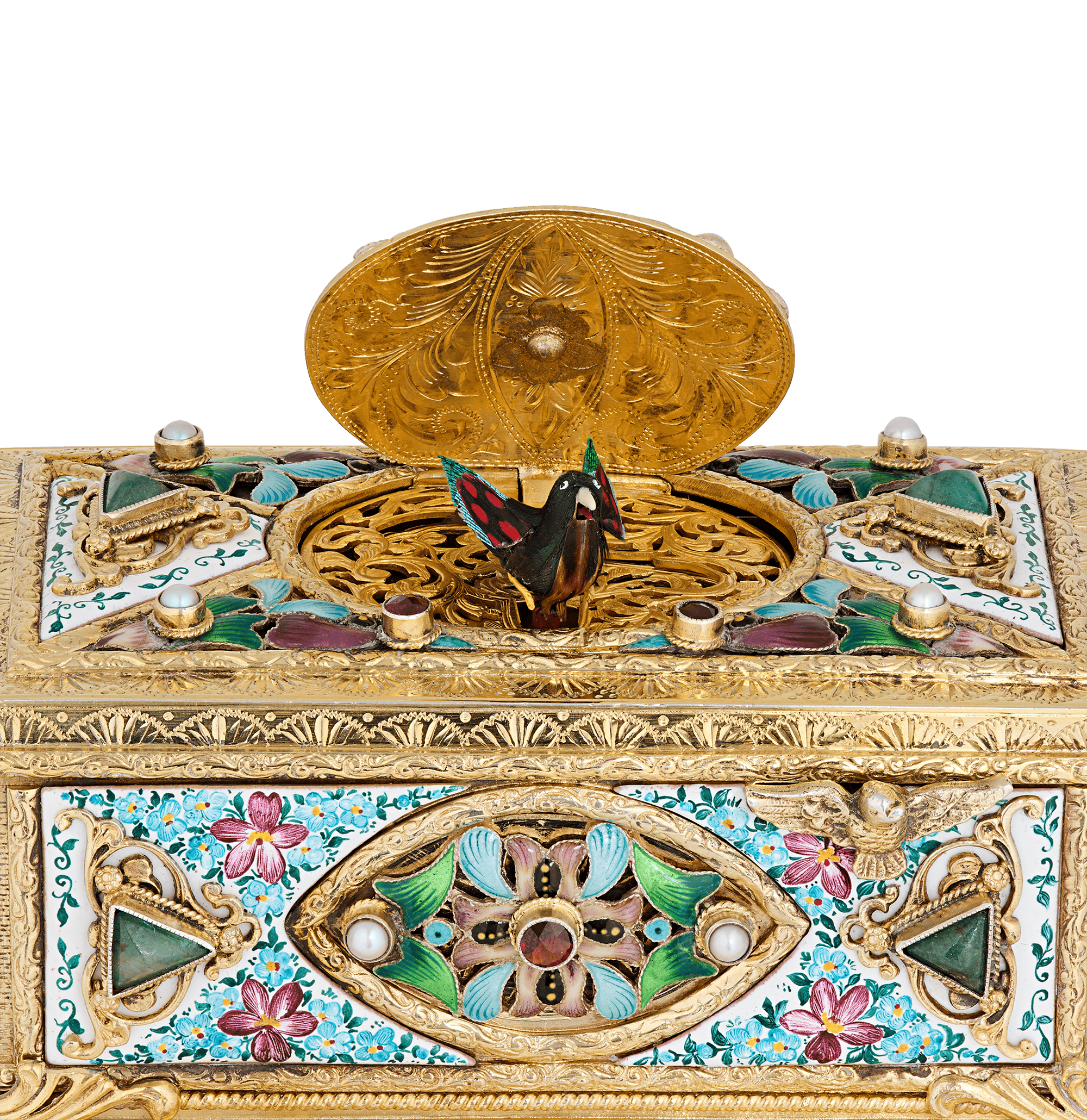 Jeweled Singing Bird Box