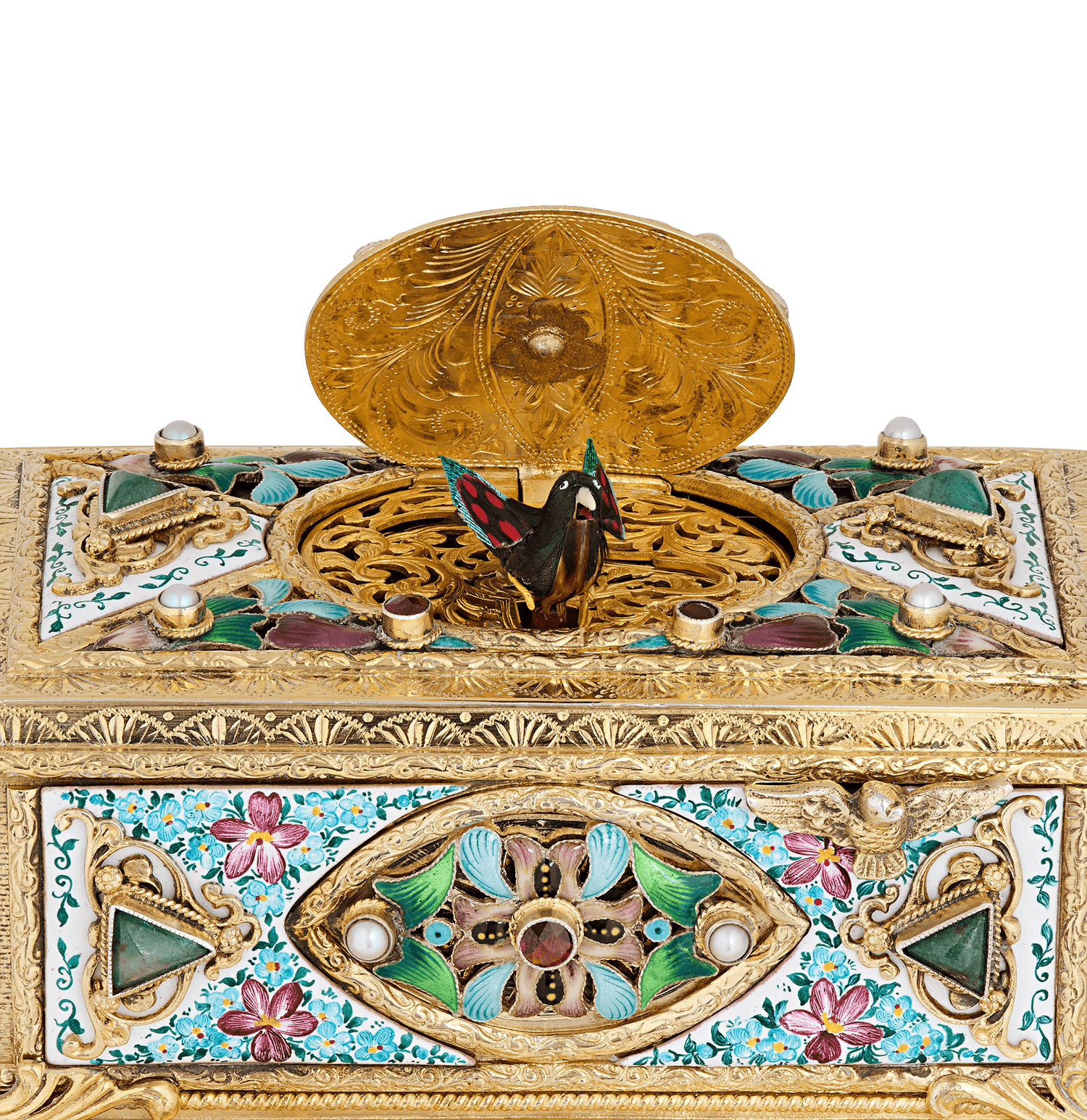 Jeweled Singing Bird Box