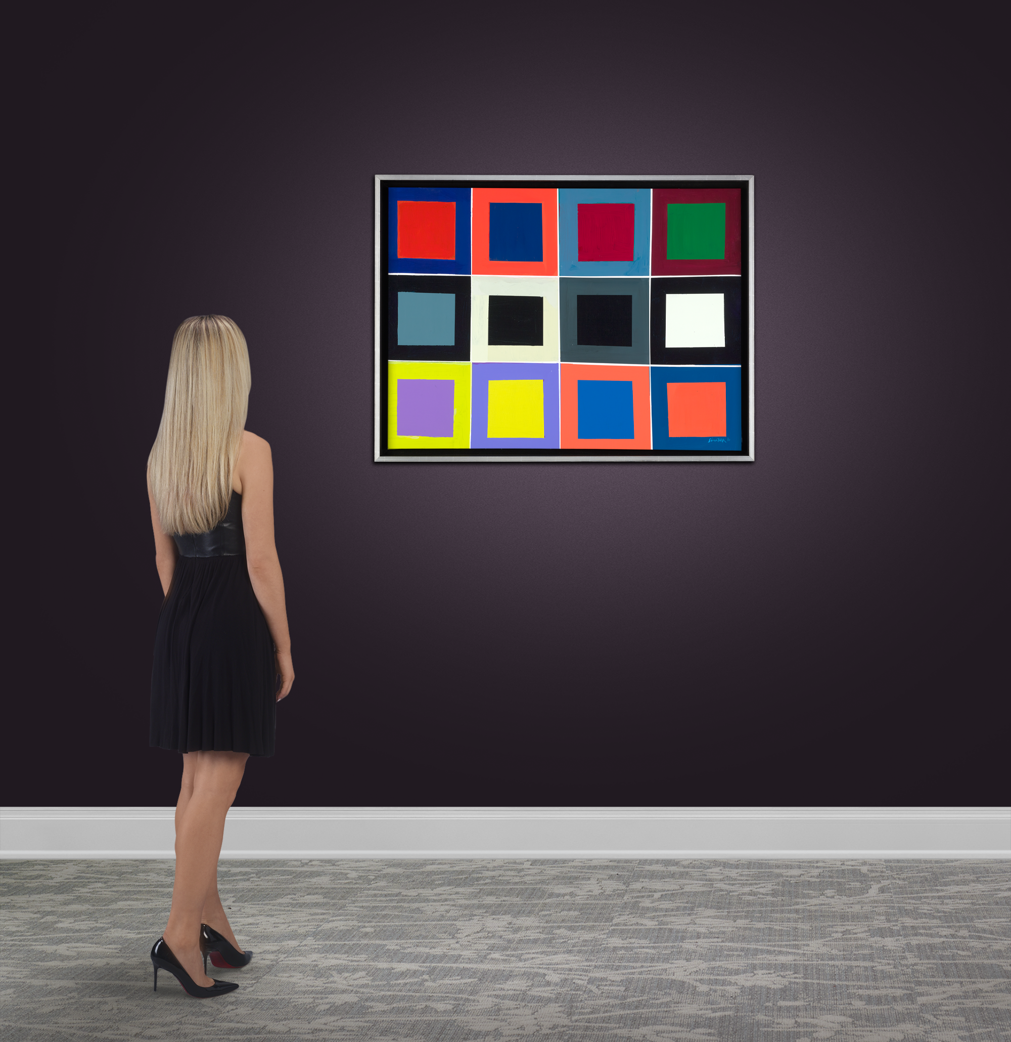 Abstract with Squares by Frank Sinatra