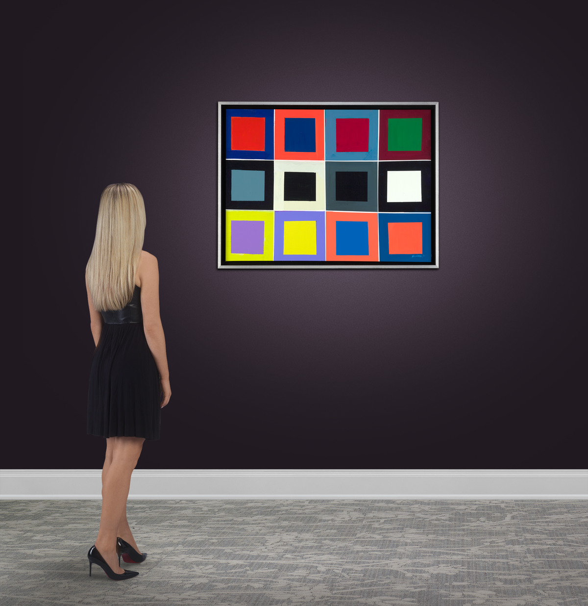 Abstract with Squares by Frank Sinatra
