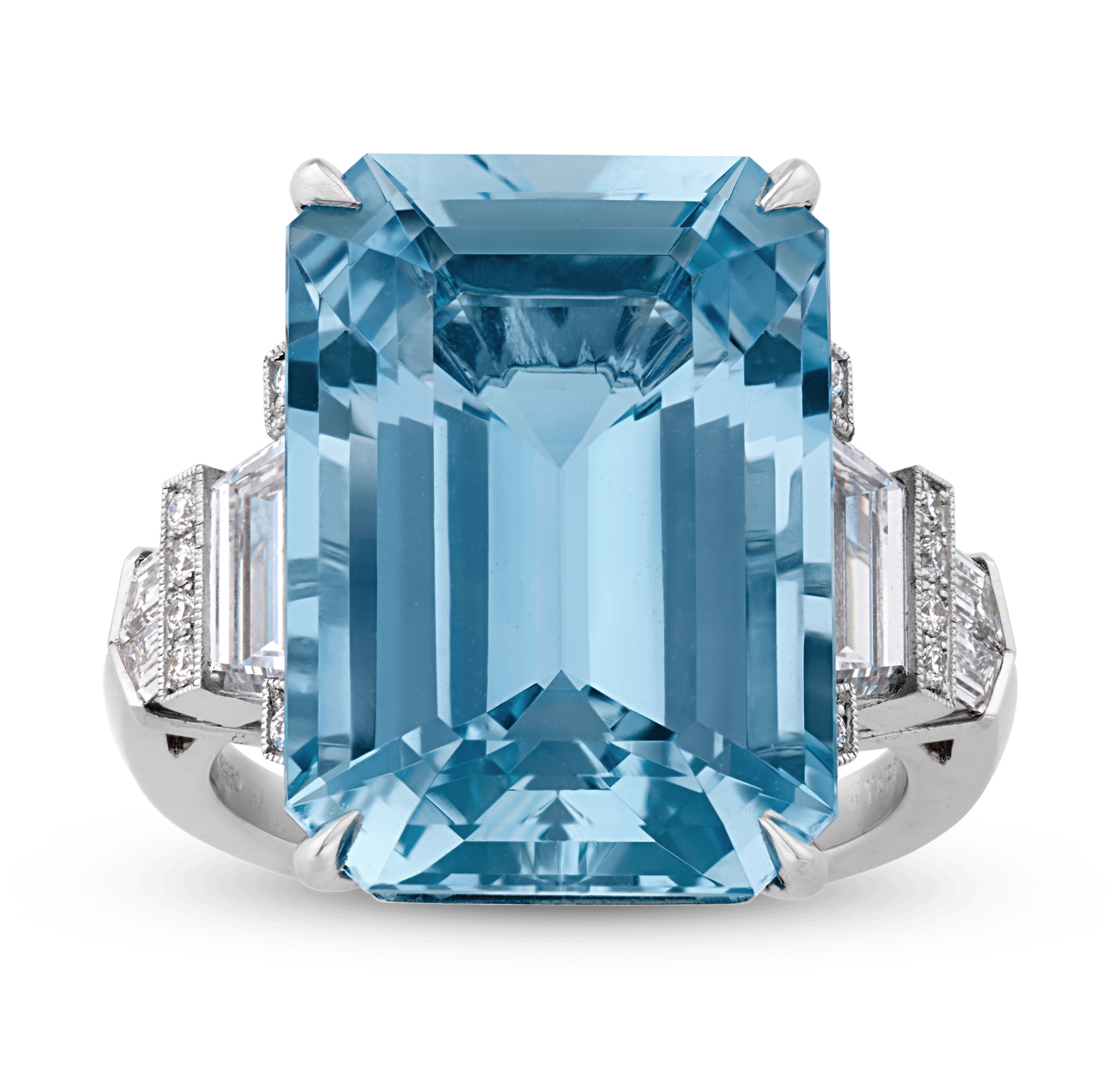 Raymond Yard Aquamarine Ring, 13.11 Carats