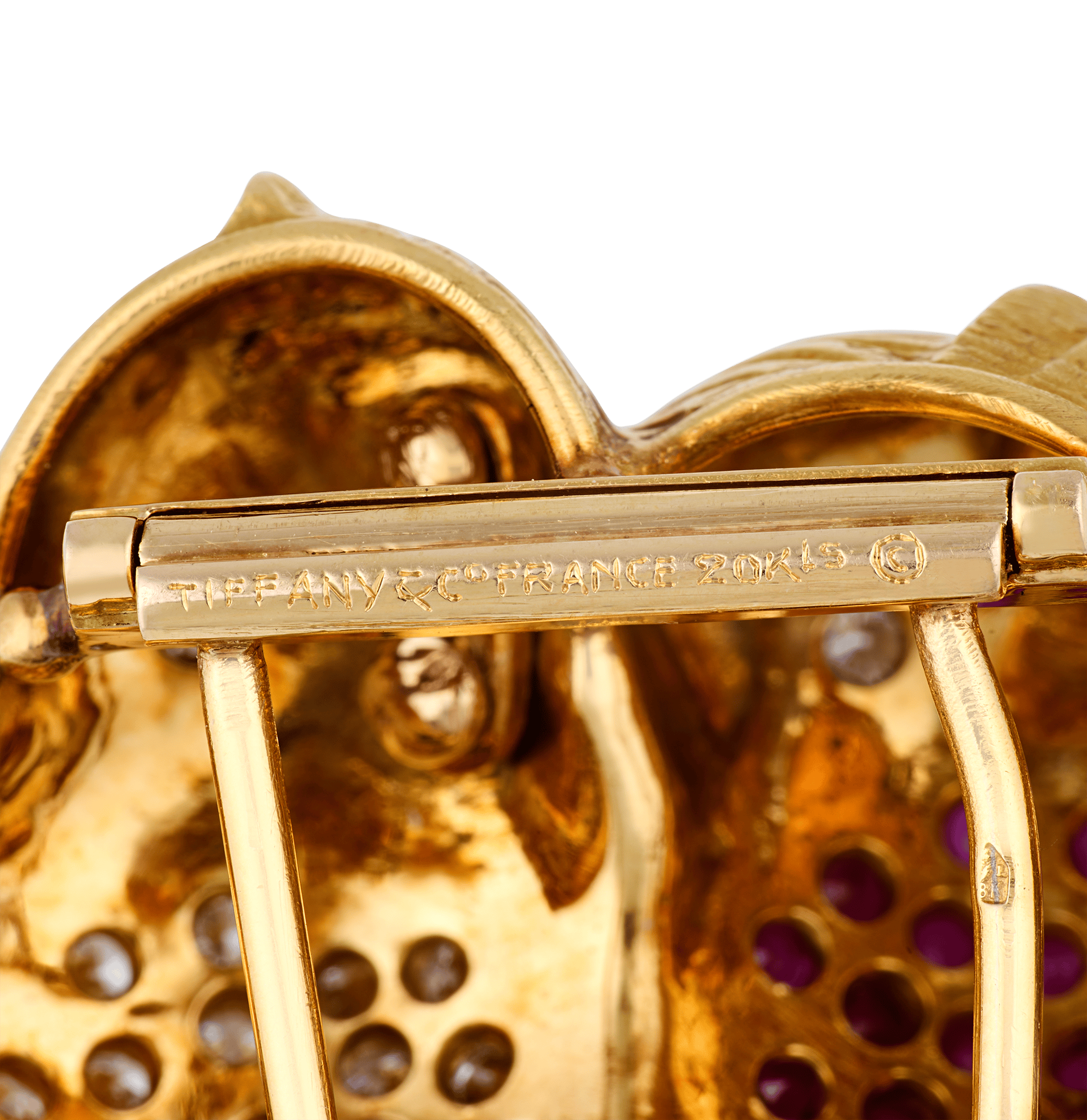 Tiffany & Co. Ruby and Diamond Lovebirds Brooch