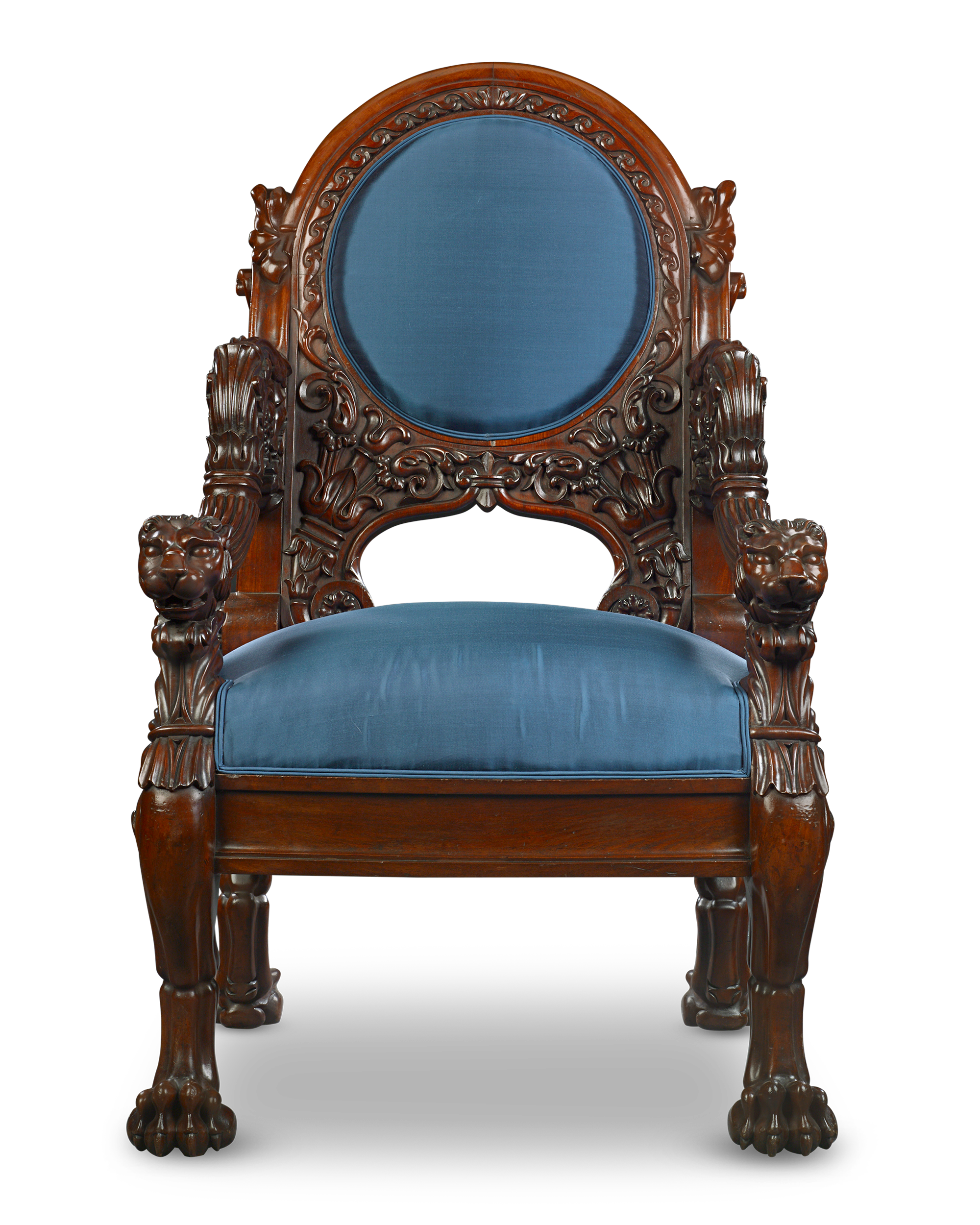 Napoleon III Mahogany Armchair