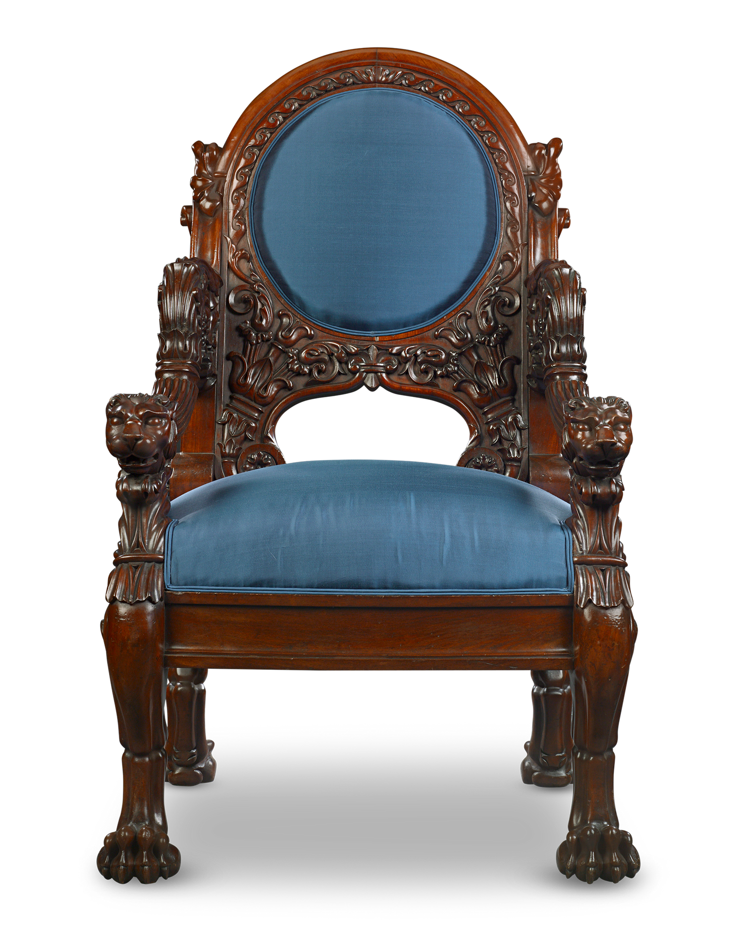Napoleon III Mahogany Armchair