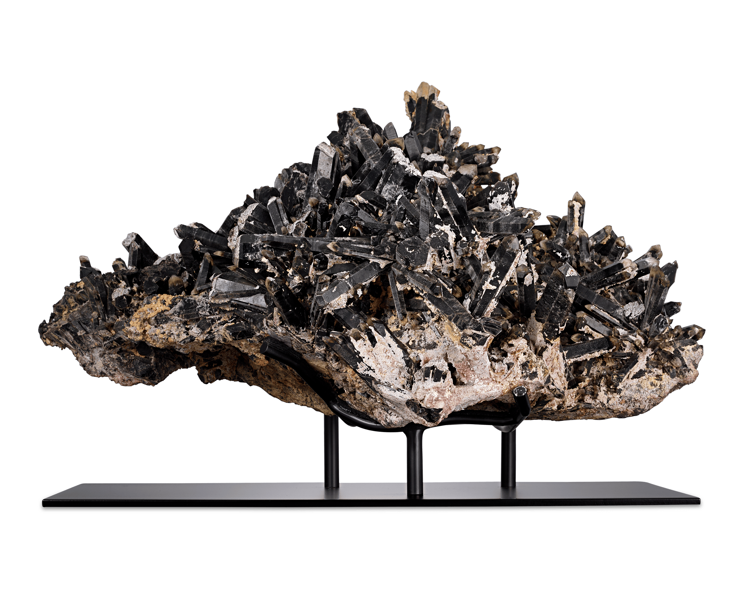 Smoky Quartz Cluster