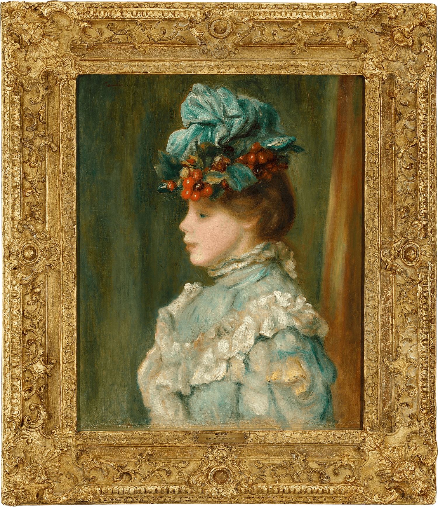 Le chapeau aux cerises by Pierre-Auguste Renoir