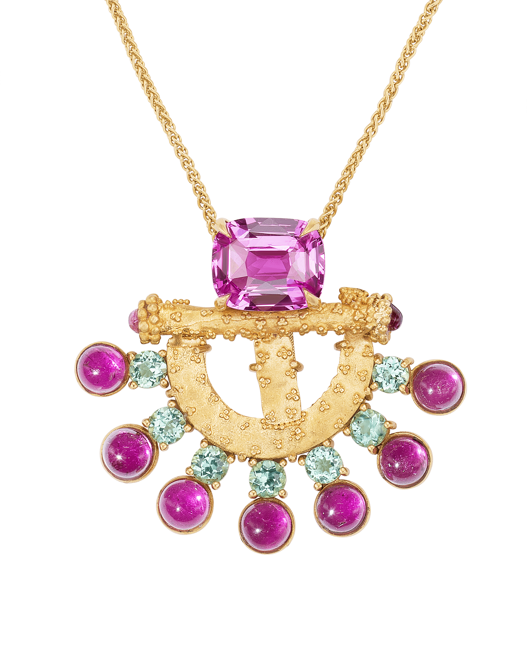 Rebecca Rau Granulated Goddess Necklace