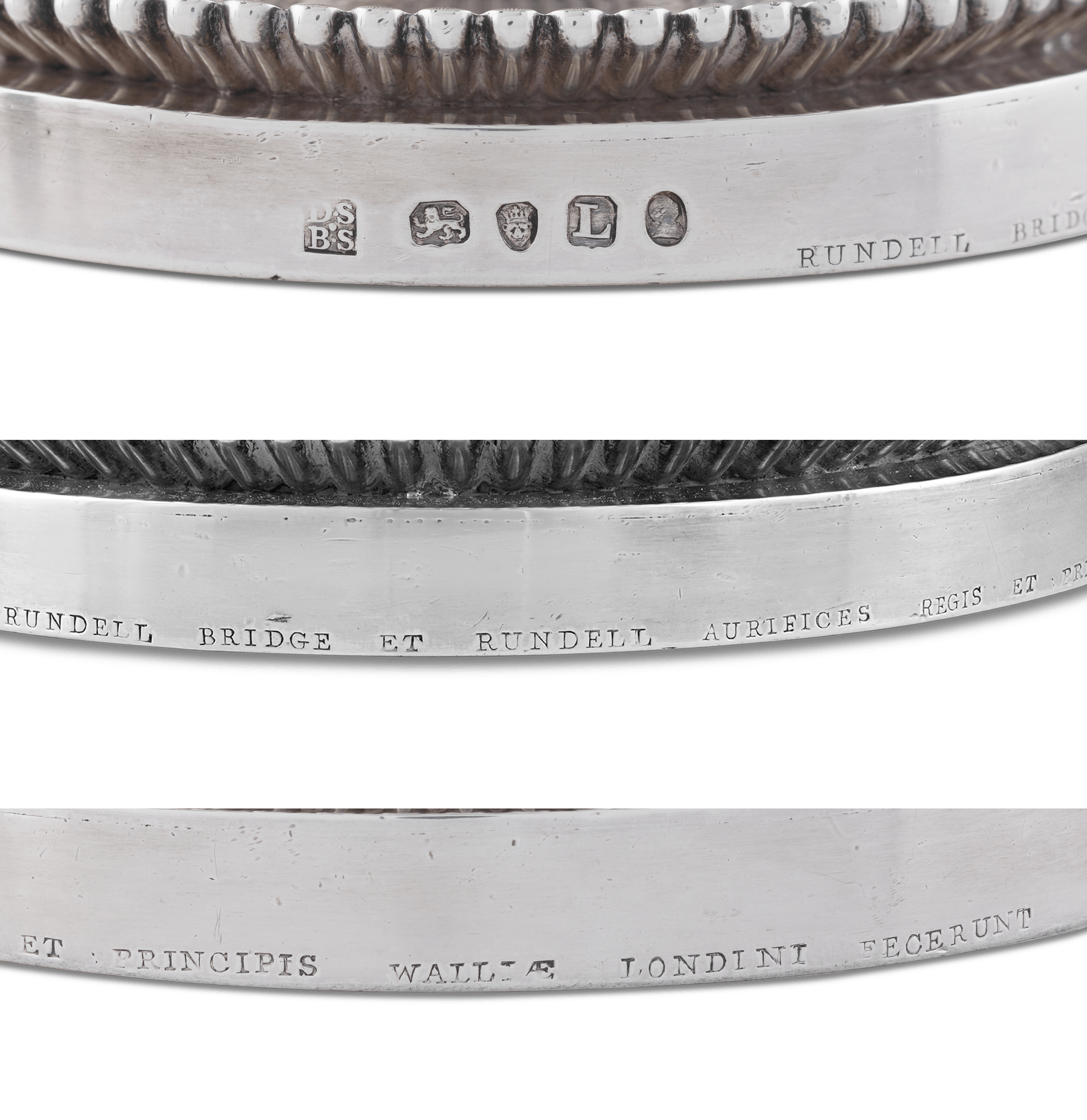 Set of Four George III Silver Wine Coolers by Rundell, Bridge & Rundell