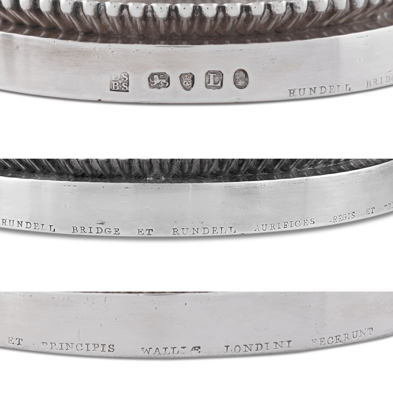 Set of Four George III Silver Wine Coolers by Rundell, Bridge & Rundell