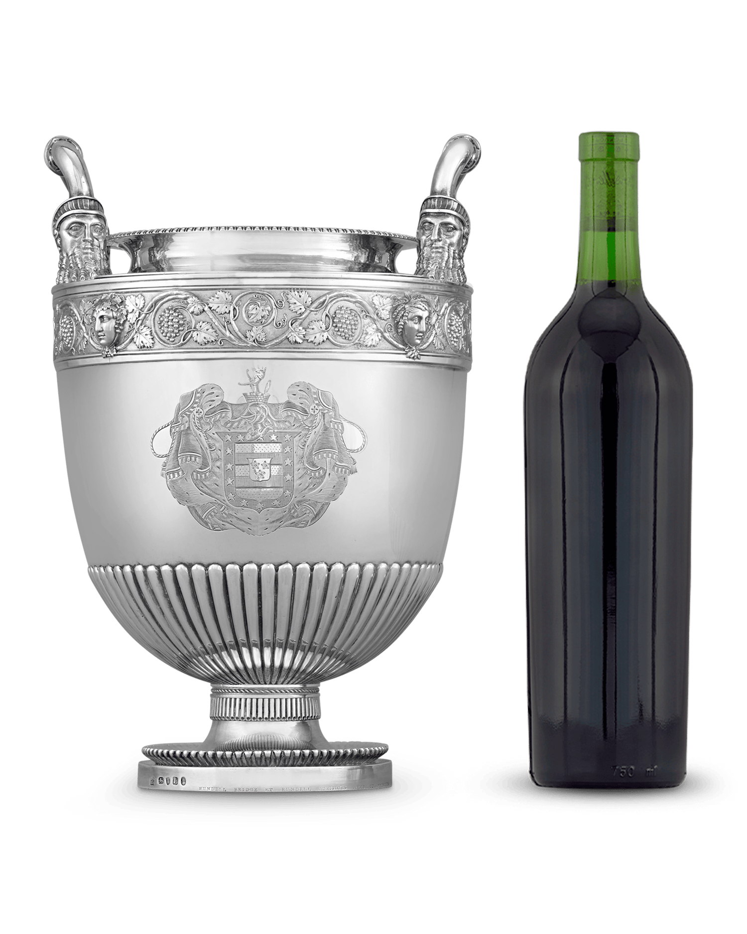 Set of Four George III Silver Wine Coolers by Rundell, Bridge & Rundell