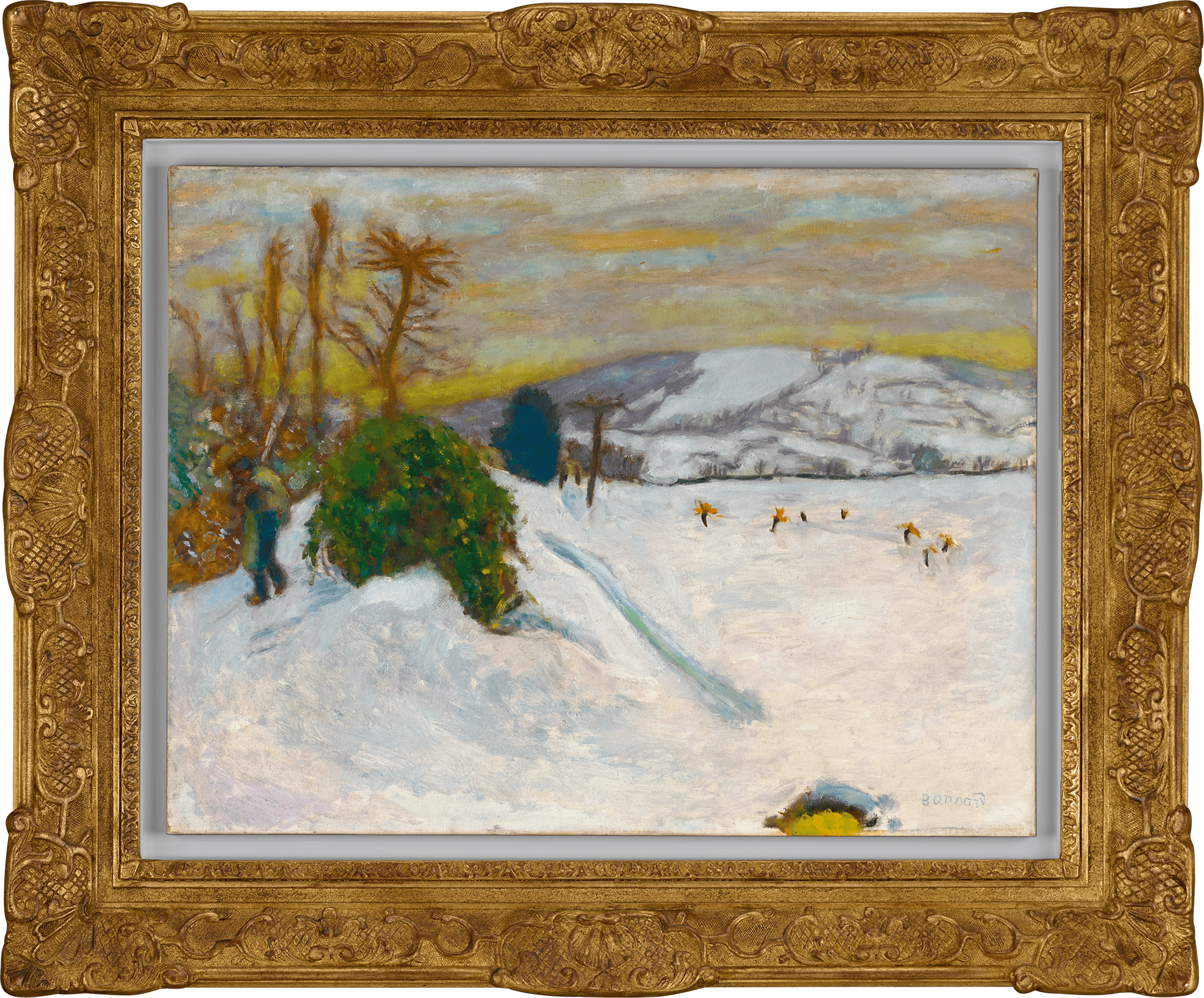 La neige au Grand-Lemps by Pierre Bonnard