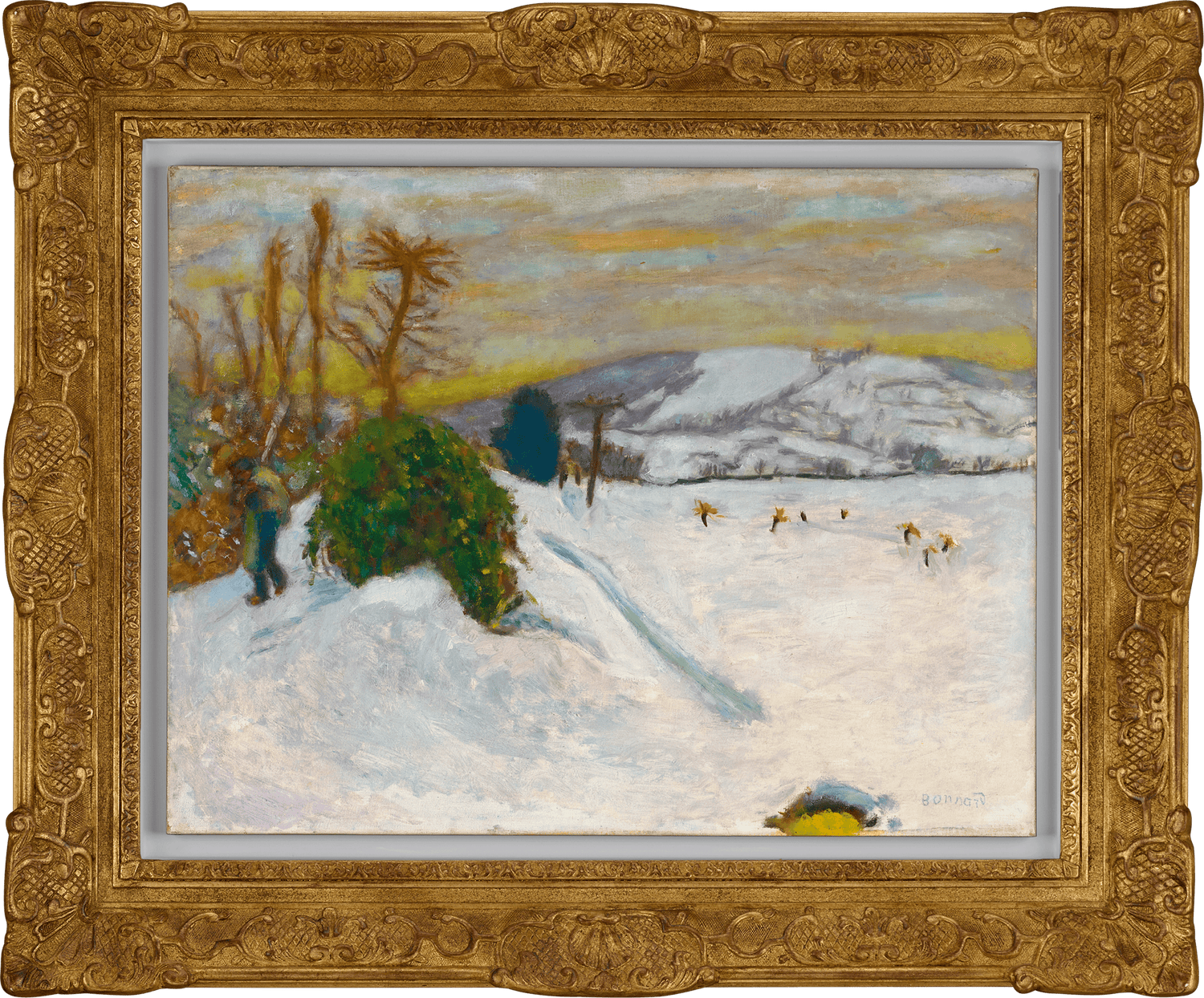 La neige au Grand-Lemps by Pierre Bonnard