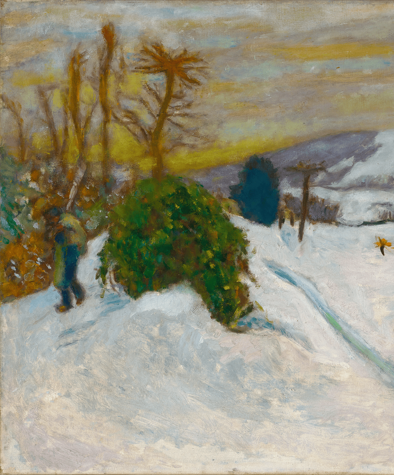 La neige au Grand-Lemps by Pierre Bonnard
