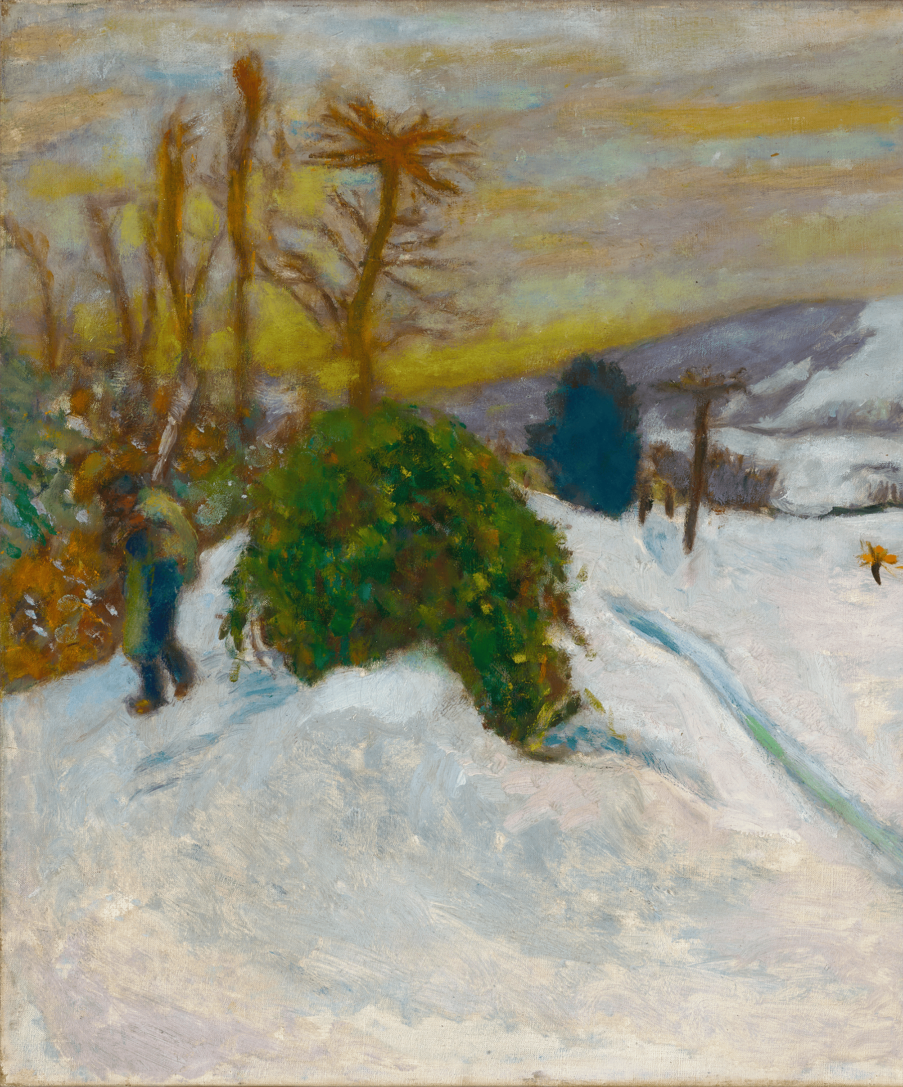 La neige au Grand-Lemps by Pierre Bonnard