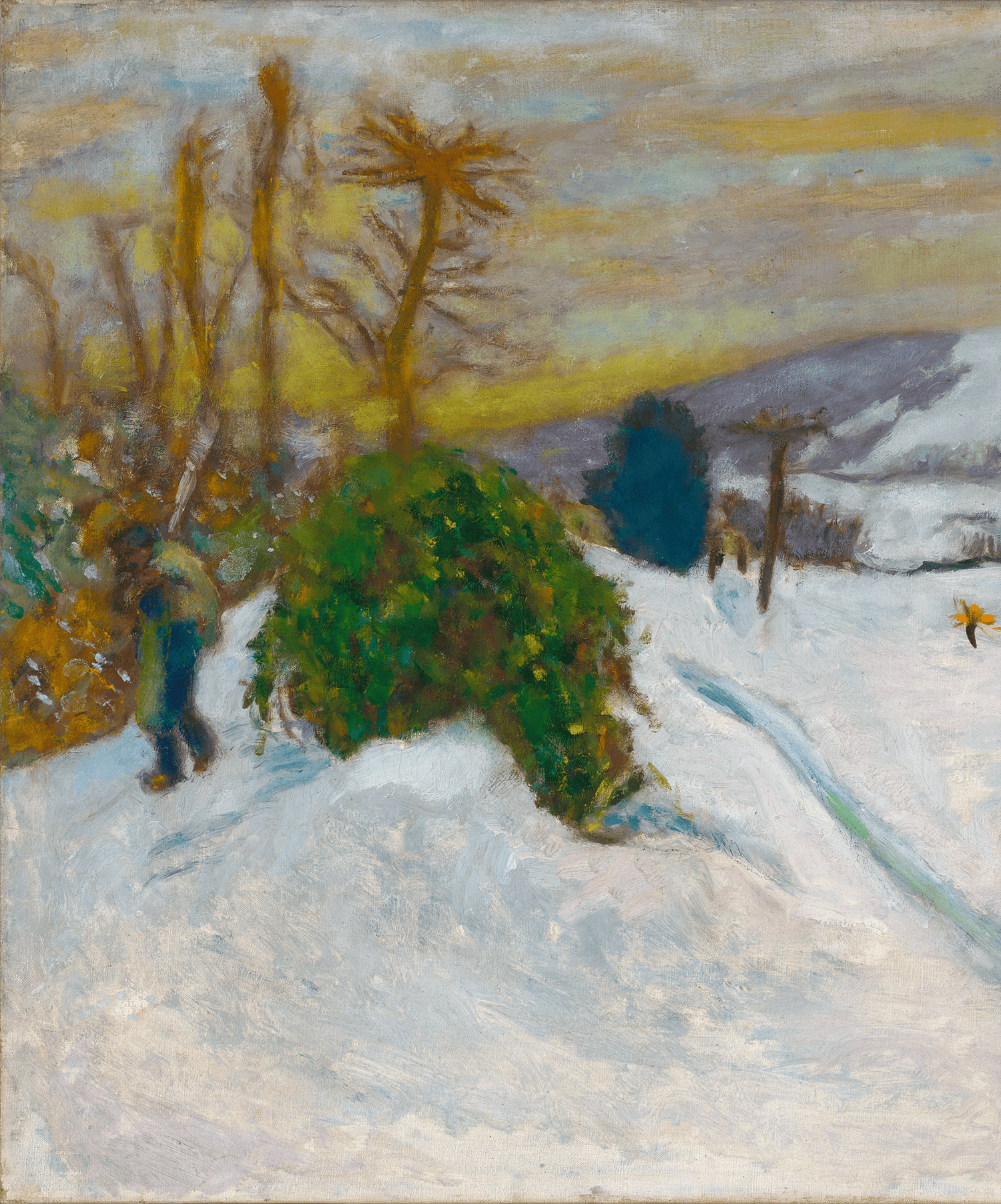 La neige au Grand-Lemps by Pierre Bonnard