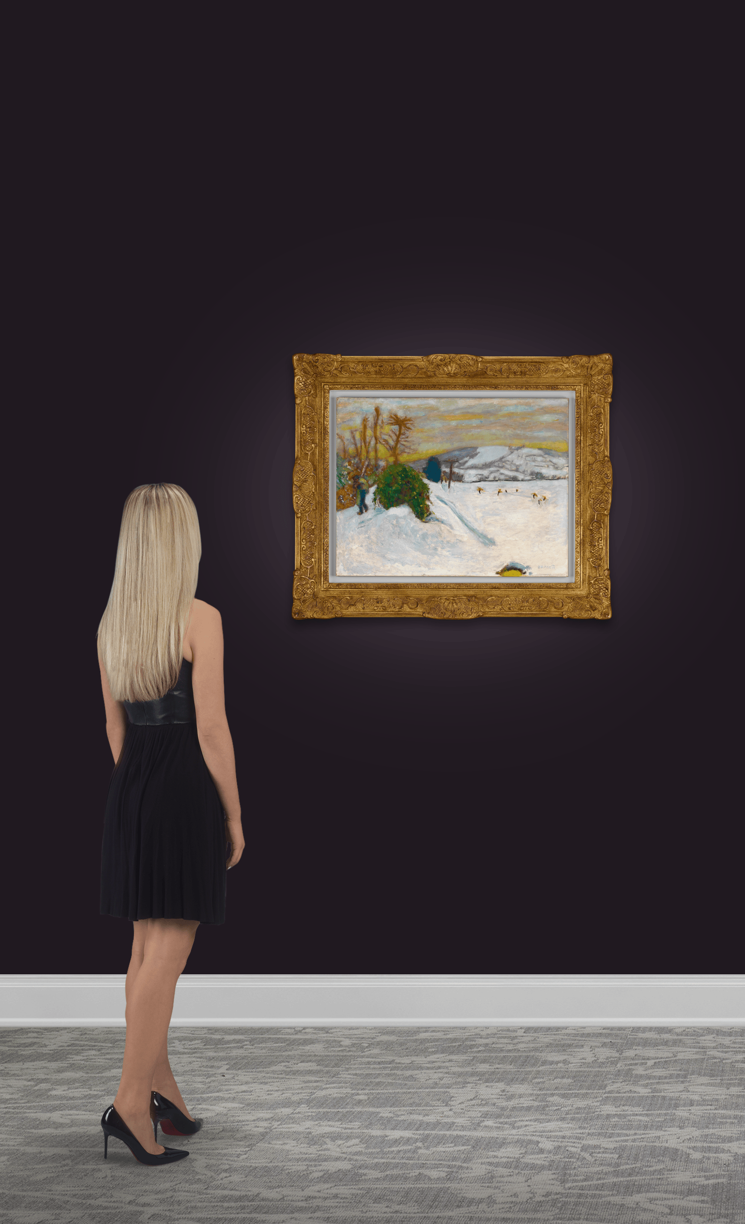 La neige au Grand-Lemps by Pierre Bonnard