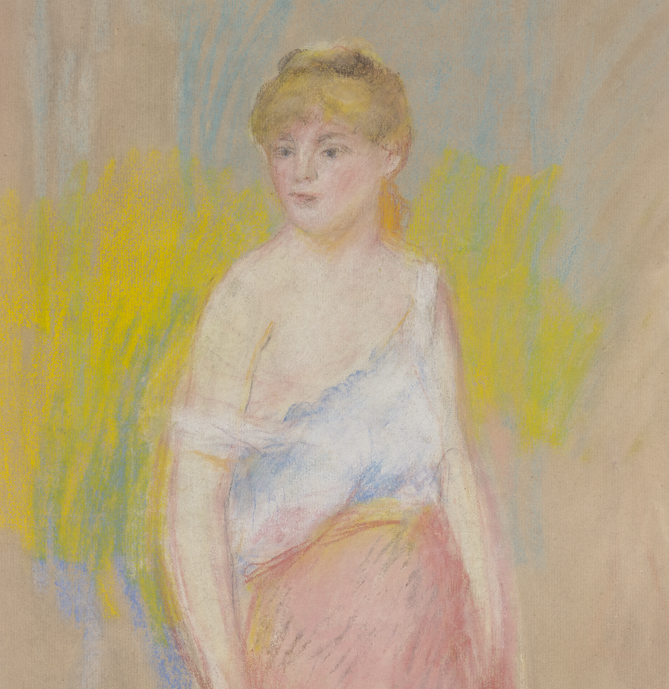 Femme au corsage blanc, Jeanne Samary by Pierre-Auguste Renoir