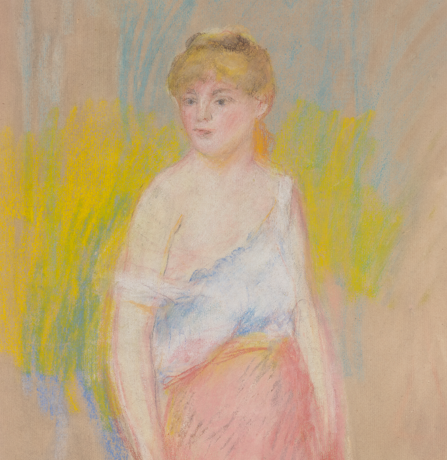 Femme au corsage blanc, Jeanne Samary by Pierre-Auguste Renoir