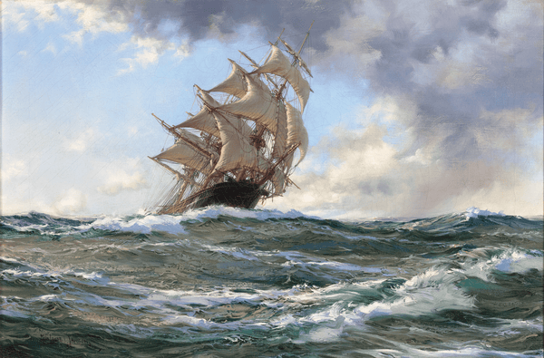 The Down-Easter Herald of the Morning by Montague Dawson