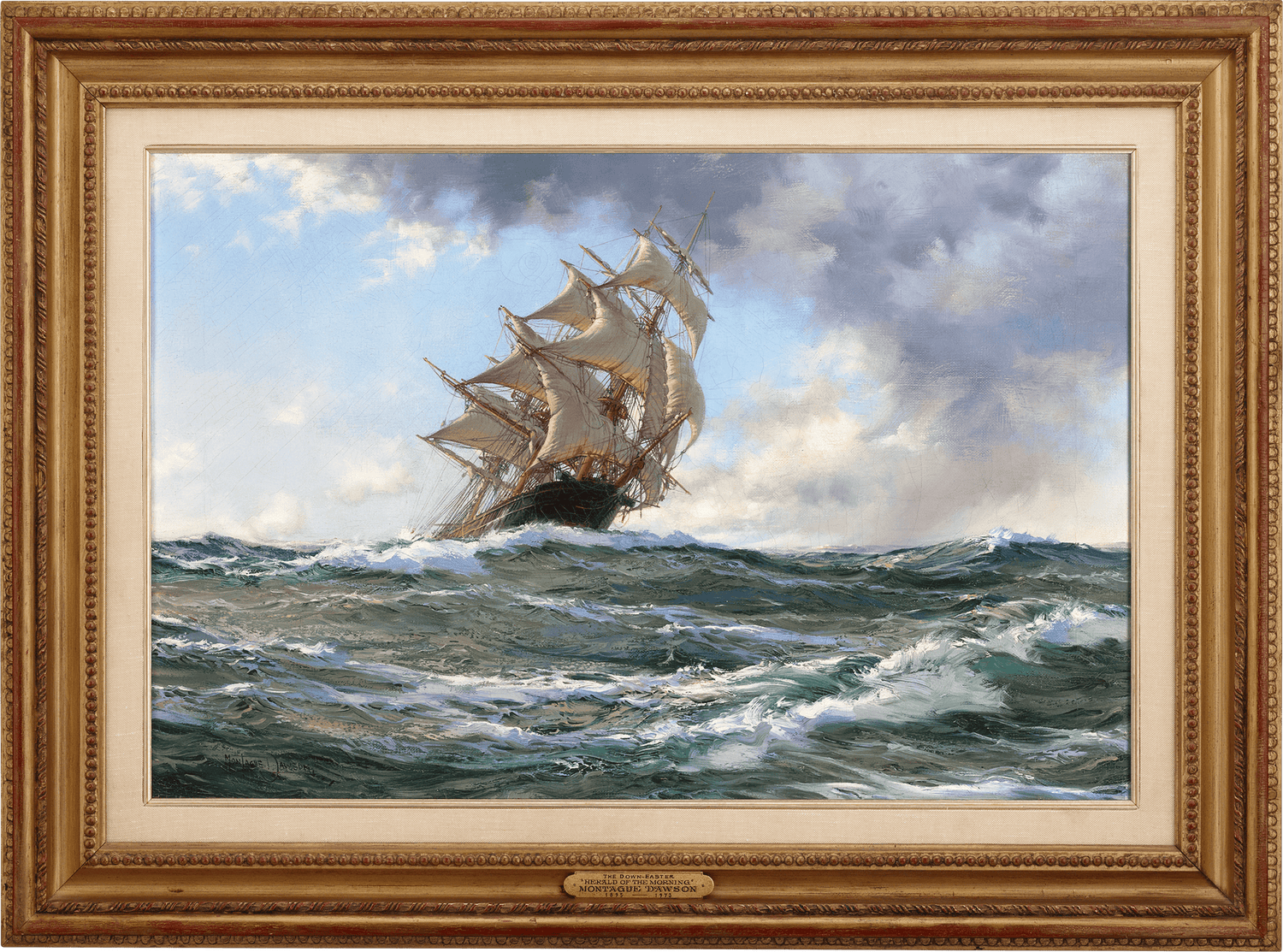 The Down-Easter Herald of the Morning by Montague Dawson