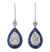 Art Deco-Style Diamond and Sapphire Earrings