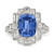 Art Deco-Style Sapphire Ring, 4.52 Carats
