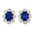 Oscar Heyman Ceylon Sapphire Earrings, 8.05 Carats