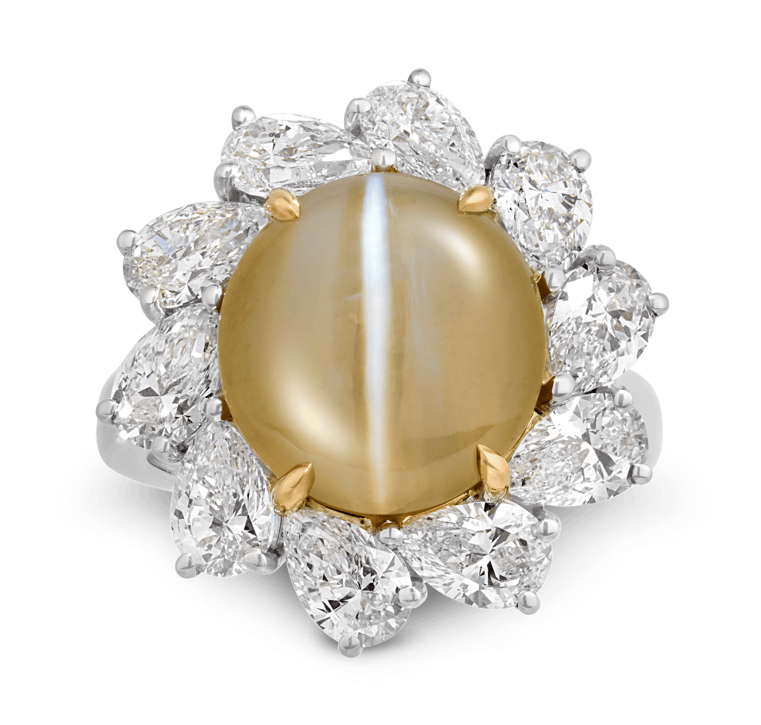 Oscar Heyman Cat's Eye Chrysoberyl Ring, 8.36 Carats