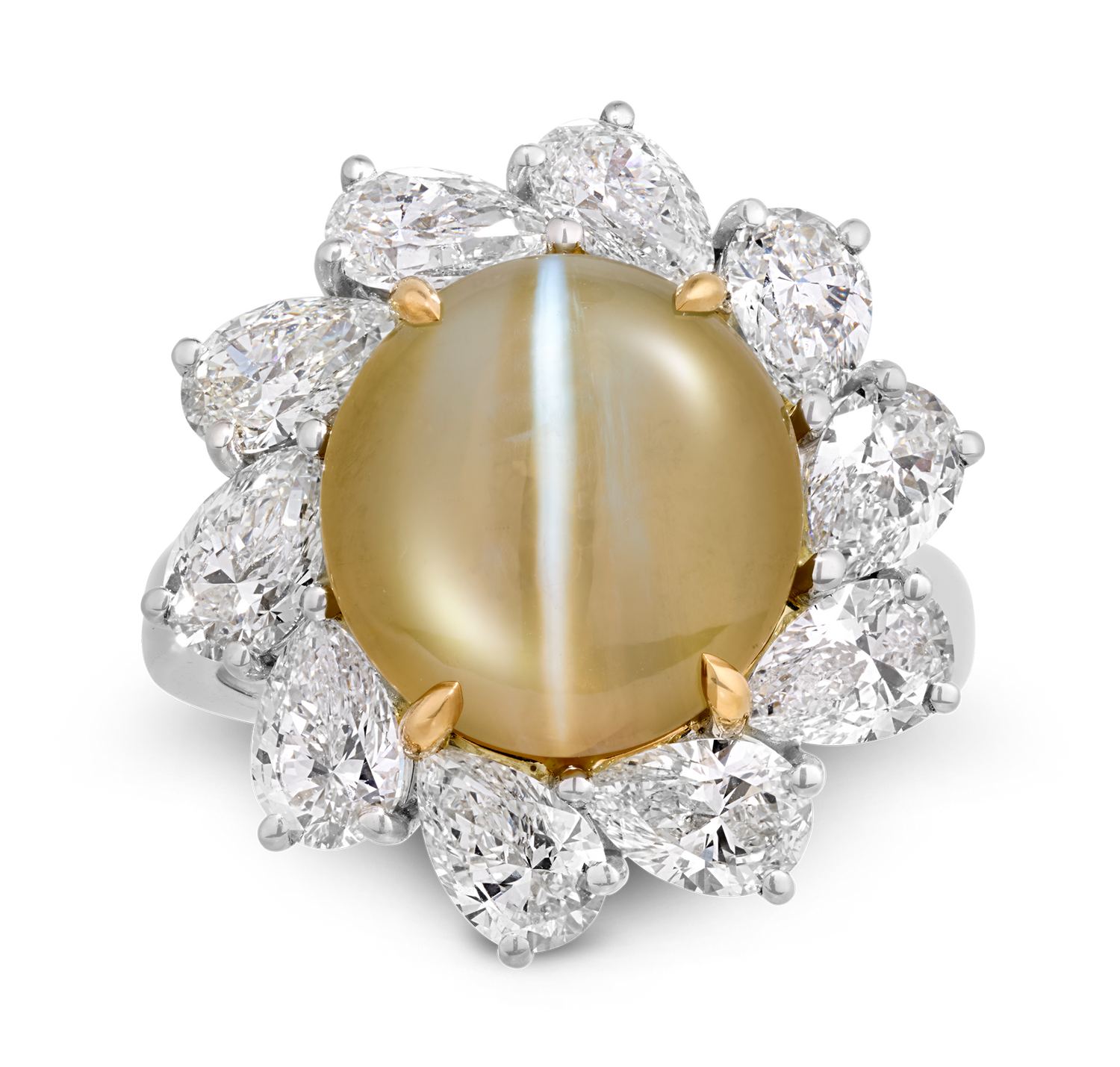 Oscar Heyman Cat's Eye Chrysoberyl Ring, 8.36 Carats