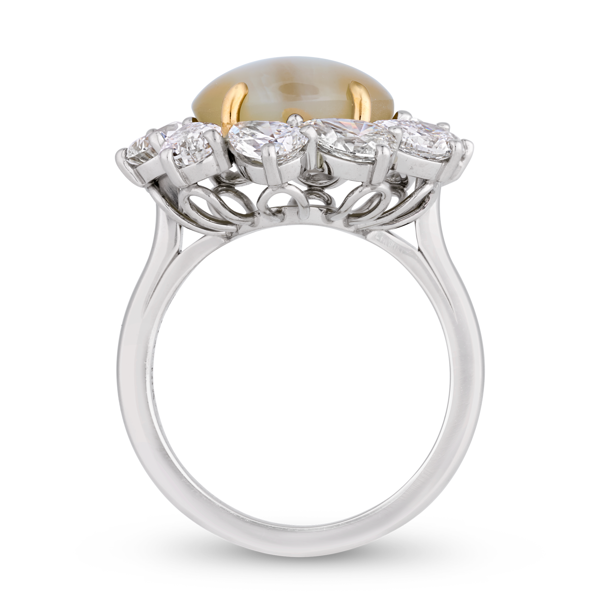 Oscar Heyman Cat's Eye Chrysoberyl Ring, 8.36 Carats