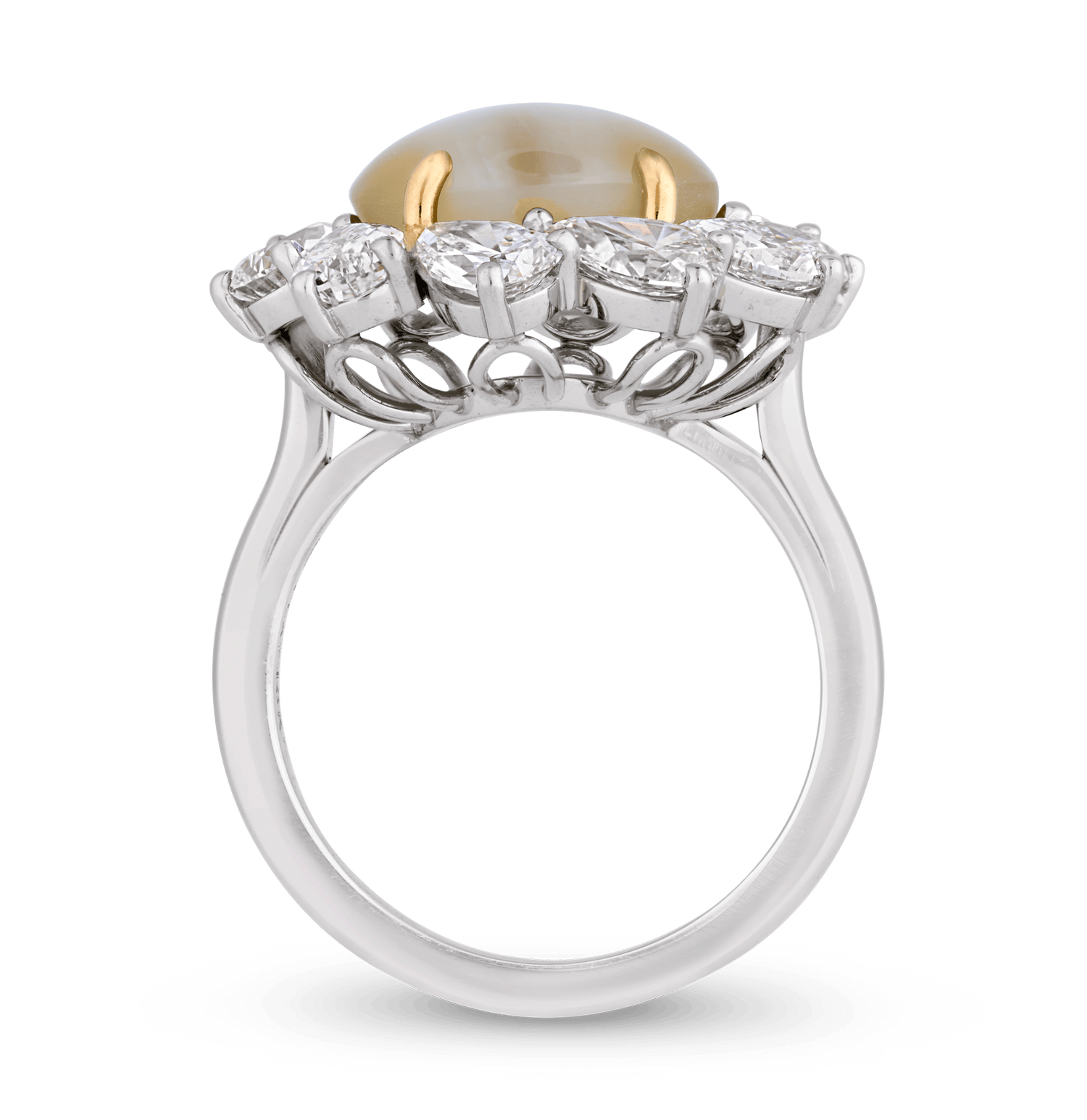 Oscar Heyman Cat's Eye Chrysoberyl Ring, 8.36 Carats