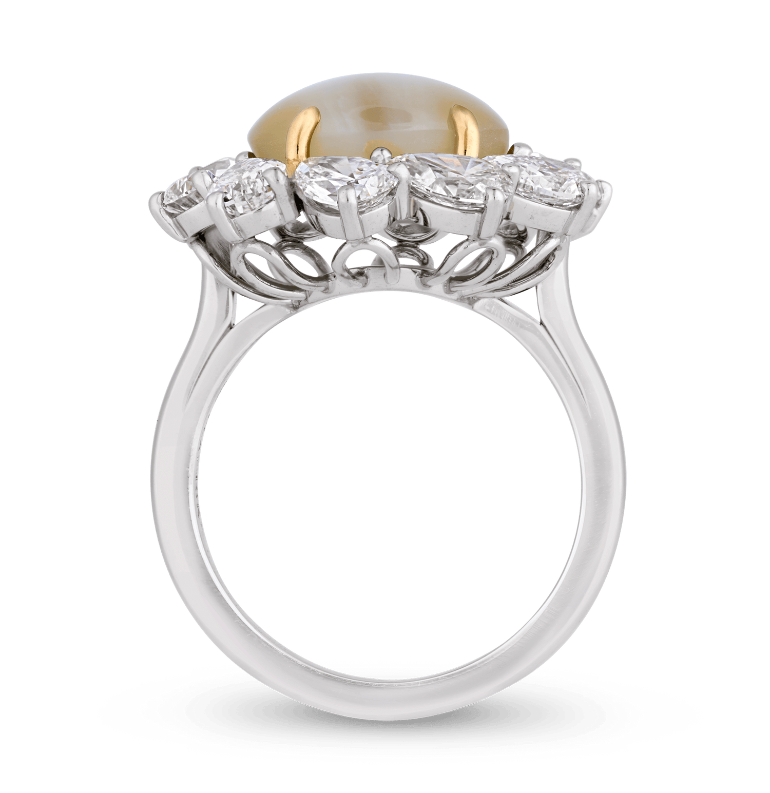 Oscar Heyman Cat's Eye Chrysoberyl Ring, 8.36 Carats