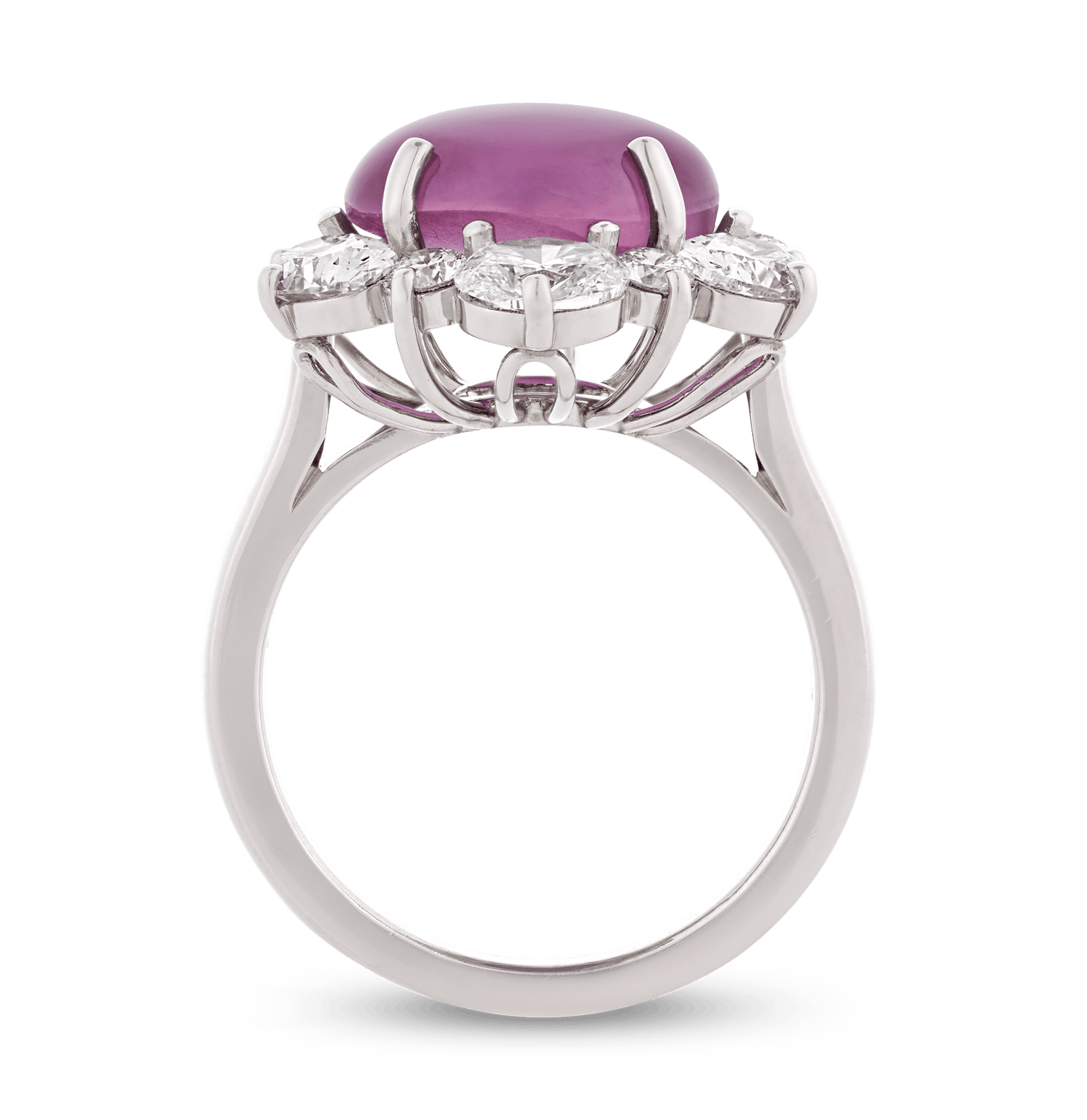 Oscar Heyman Untreated Ceylon Star Ruby Ring, 8.57 Carats