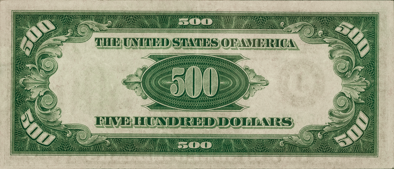 1934A $500 Federal Reserve Note, Kansas City PMG 35