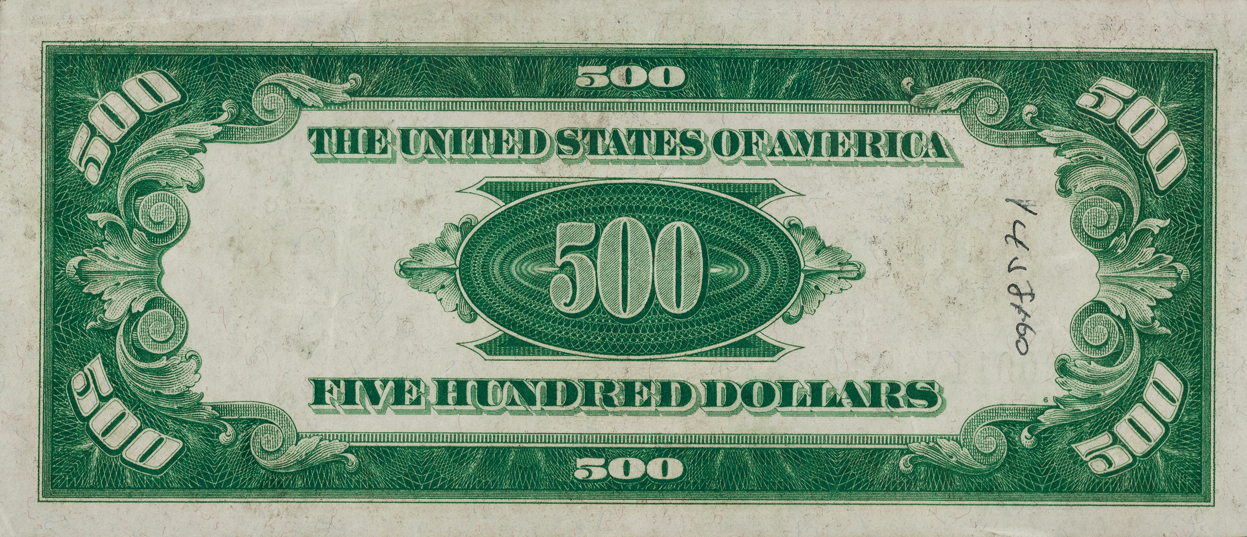 Federal Reserve 1934 $500 Note, Chicago PMG 35